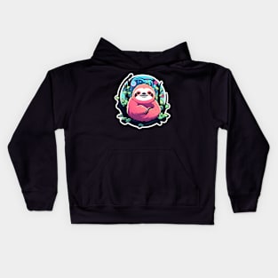 Sloth Illustration Kids Hoodie